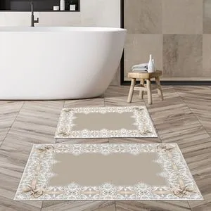 Kt450 Multicolor Bathmat Set (2 Pieces)