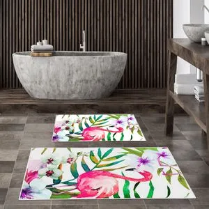 Kt469 Multicolor Bathmat Set (2 Pieces)