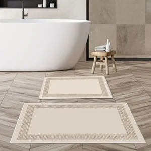 Kt493 Multicolor Bathmat Set (2 Pieces)