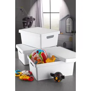 KTKPK10-2-3 White Storage Box Set (3 Pieces)