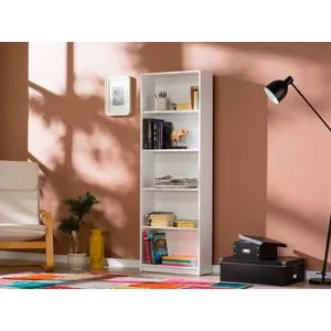 Ktp-150-Bb-1 Bela Polica za Knjige