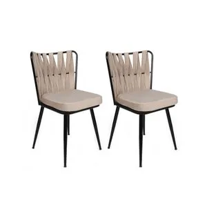 Kuşaklı-221 V2 Cream
Black Chair Set (2 Pieces)