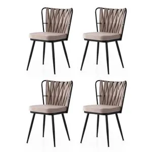 Kuşaklı - 222 V4 Black
Mink Chair Set (4 Pieces)
