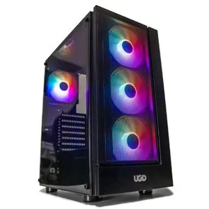 Kuciste Hammer 3313, ATX, providna stranica, ugradjena 4xRGB kulera, Crno