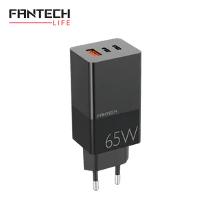 Kucni punjac Fantech CWG301 2xPD + QC 65W crni
