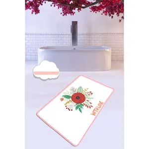 Kupatilski Tepih With Love (70 x 120 cm) - Višebojni