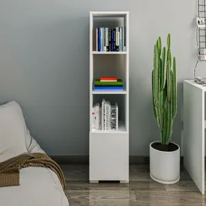 Kuzey - White White Bookshelf
