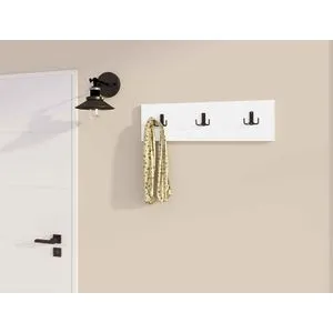 Üçlü - White White Wall Hook