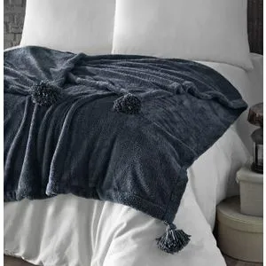L'essential Maison Puffy 200 - Anthracite Anthracite Double Blanket