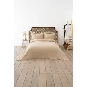 L'essential Maison Waffle - Beige Beige Double Pique