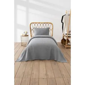 L'essential Maison Waffle - Grey Grey Single Pique