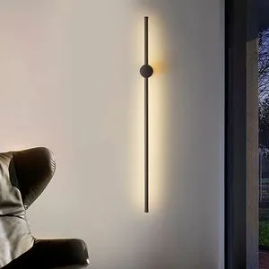 L1174 - Crna zidna lampa