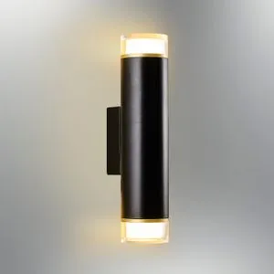 L1596 - Crna zidna lampa