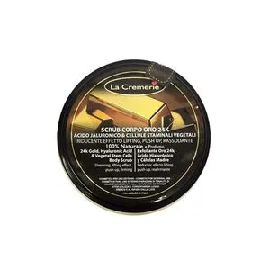 La Cremerie 24k GOLD Hyalouronic Acid &amp; Vegetal Stem Cells Body Scrub 420gr - Piling za telo