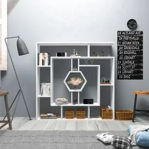 Labrina White Bookshelf