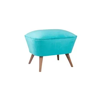 Lake View - Turquoise Turquoise Pouffe