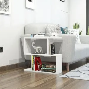 Lale - White White Side Table