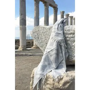 Lalezar - Light Grey Light Grey Fouta (Beach Towel)