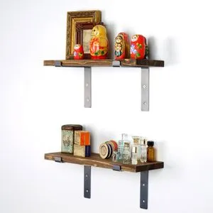 Lam003 Black
Walnut Decorative Wooden Wall Shelf
