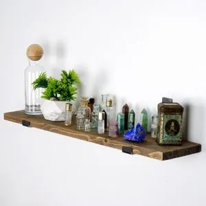 Lam010 Black
Walnut Decorative Wooden Wall Shelf