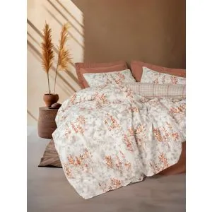 Lamina - Cinnamon Cinnamon Ranforce Super King Quilt Cover Set (EU) (IT)