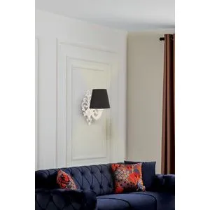 Lampa za zid Lily Coral - Crna i Bela