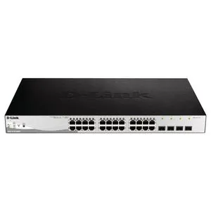 LAN Switch D-Link DGS-1210-28MP/E 10/100/1000 24PoEport/4SFP Smart