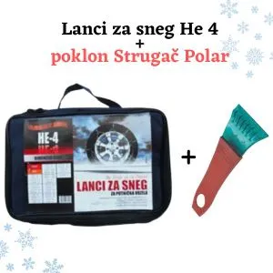 Lanci za sneg Sila He4 12mm plus poklon Strugač Polar