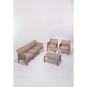 Lara 3+1+1+S Takim - Cappucino Cappucino Garden Lounge Set