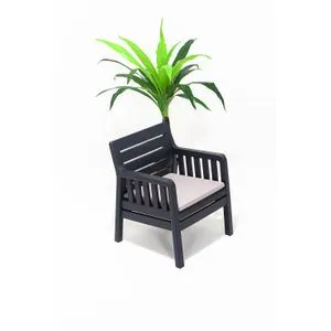 Lara Tekli Koltuk - Anthracite Anthracite Garden 1-Seat Sofa