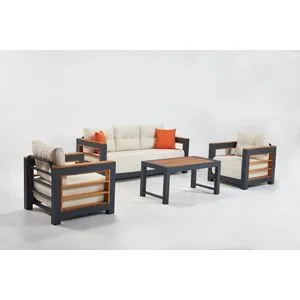 Larix - Set baštenskog nameštaja u beloj boji