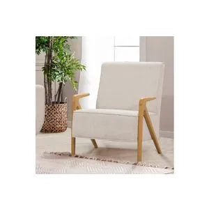 Larus Wood Berjer - Oak, Cream Oak
Cream Wing Chair