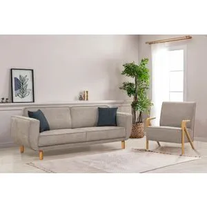 Larus Wood Set - Oak, Grey Oak
Grey Sofa-Bed Set