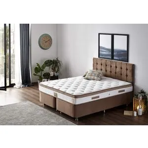 Latte 150x200 cm Double Size Firm Mattress White
Brown Mattress