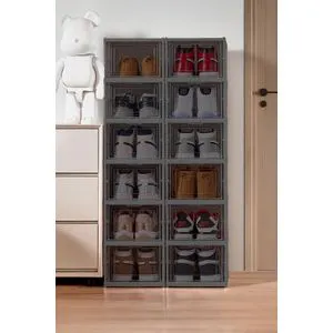 Lavine 105 - Anthracite Anthracite Shoe Cabinet