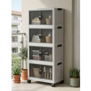 Lavine 127 - White White Multi Purpose Cabinet