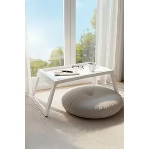 Lavine - White White Laptop Standing Desk