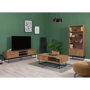 Laxus Takım 11 Walnut
Black Living Room Furniture Set