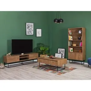Laxus Takım 13 Walnut
Black Living Room Furniture Set
