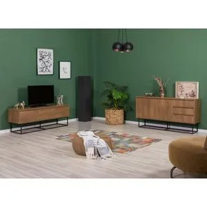 Laxus Takım 15 Walnut
Black Living Room Furniture Set
