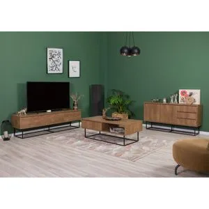 Laxus Takım 19 Walnut
Black Living Room Furniture Set