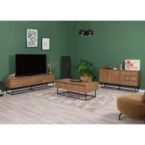 Laxus Takım 22 Walnut
Black Living Room Furniture Set