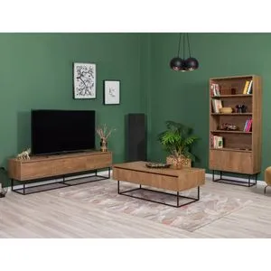 Laxus Takım 26 Walnut
Black Living Room Furniture Set