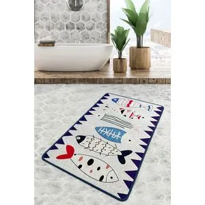 Le Poissson (70 x 120) Multicolor Bathmat