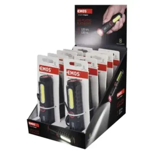 LED baterijska punjiva lampa plastična 120lm BOX 1/10 Emos P4720