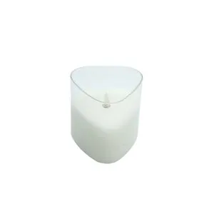 Led candle PRISM -  10cm - Transparent - N53