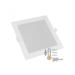 LED panel 12W, kvadratni ugradni, CCT sklopka