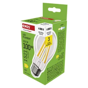 Led sijalica Filament A60 10,5W(100W) 1521lm E27 NW Emos ZF5D63