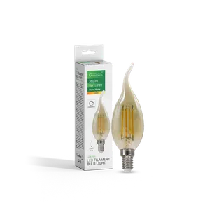 LED Sijalica Filament Amber Dimabilna E14 4W 2300K AC220V C35T Green Tech