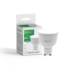 LED Sijalica GU10 9W 6000K IP20 Sanan Chip GREEN TECH